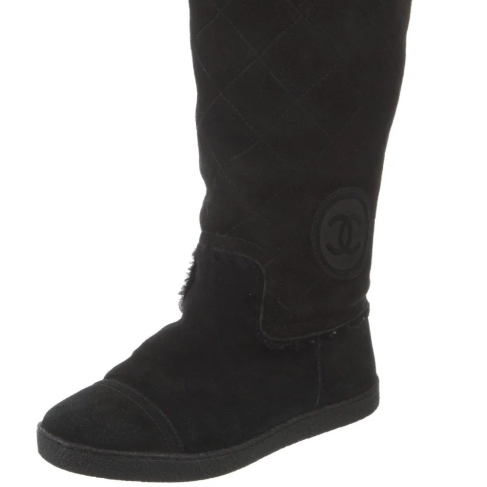 Chanel 2010 Interlocking CC Logo Boots